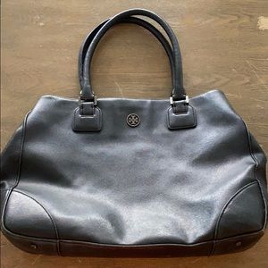 Tory Burch Black Leather Tote